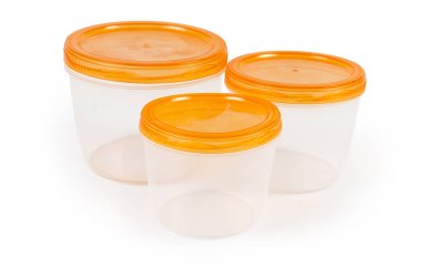 Ev kullanımı için yuvarlak plastik gıda depolama kabı seti