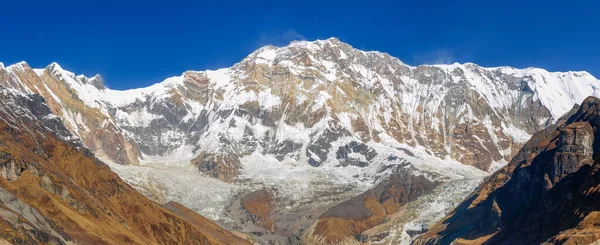 Panorama południowej części Annapurny I Góra — Zdjęcie stockowe