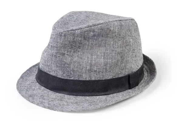 Chapéu de algodão leve masculino em estilo fedora — Fotografia de Stock