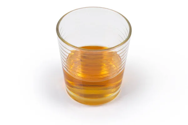 Whisky Vidrio Sobre Fondo Blanco Cerca —  Fotos de Stock