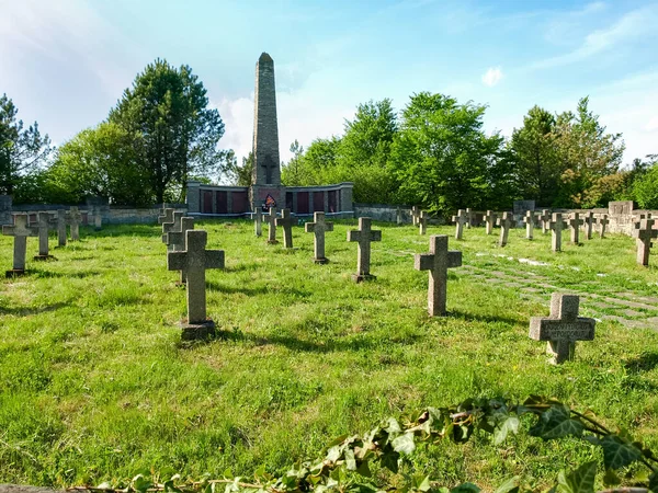 Vecchio Cimitero Soldati Morti Nella Prima Guerra Mondiale Con Loro — Foto Stock