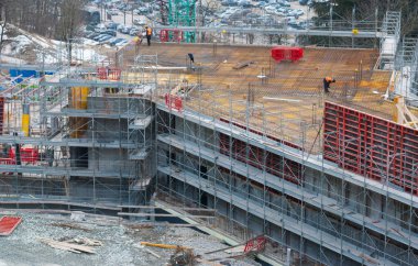 İnşaat altında bir sağlıklı yaşam merkezinin temelleri