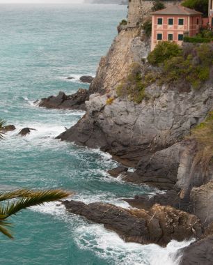 Camogli sahil kaba deniz gün