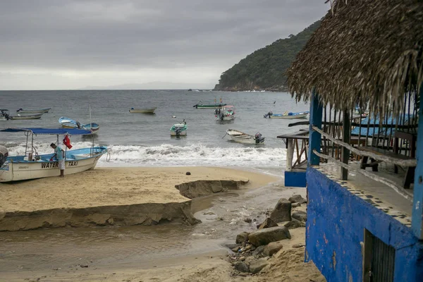 Boten Strand Yelapa Jalisco Mexico — Stockfoto