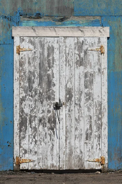 Деталь Вивітрювання Двері Cabot Пляж Провінційний Парк Malpeque Затоку Острів — стокове фото