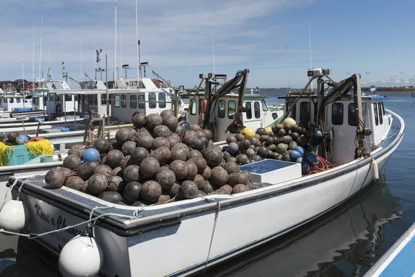 Vissersboten Afgemeerd Aan Haven Kensington Cabot Strand Provincial Park Malpeque — Stockfoto