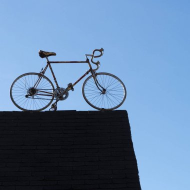 Bisiklet üzerinde bir çatı, Kuzey Rustico, Prince Edward Island, Kanada düşük açılı görünüş