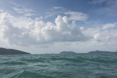 Denizde, Koh Mat toplam ada, Koh Samui, Surat Thani Eyaleti, Tayland balıkçı teknesi