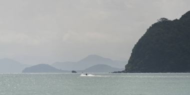 Jetski görünümünü üzerinde okyanus, Koh Samui, Surat Thani Eyaleti, Tayland