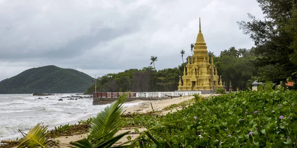 Boeddhistische Tempel Strand Laem Sor Pagode Koh Samui Surat Thani — Stockfoto