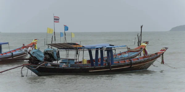 Rybářské Lodě Moři Koh Samui Surat Thani Province Thajsko — Stock fotografie