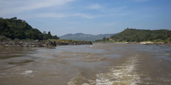 Scenic View River River Mekong Laos — Stock Photo, Image