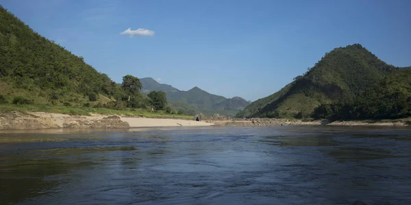 Scenic View River River Mekong Laos — Stock Photo, Image