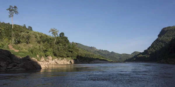 View River River Mekong Sainyabuli Province Laos — Stock Photo, Image