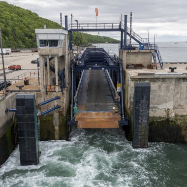 Fundy Körfezi, Digby, Nova Scotia, Kanada kanal kilidi