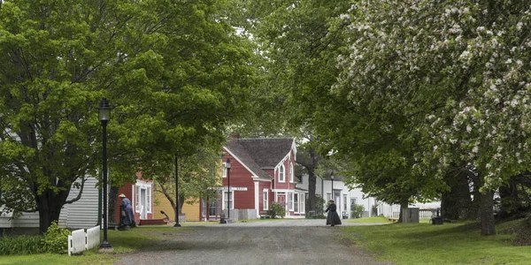 Huizen Weg Het Dorp Sherbrooke Nova Scotia Canada — Stockfoto