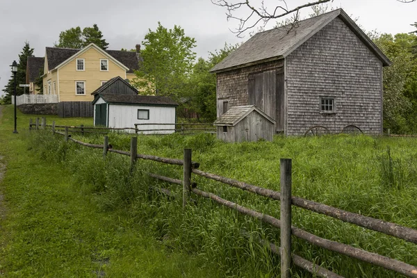 Casas Aldea Sherbrooke Nueva Escocia Canadá —  Fotos de Stock