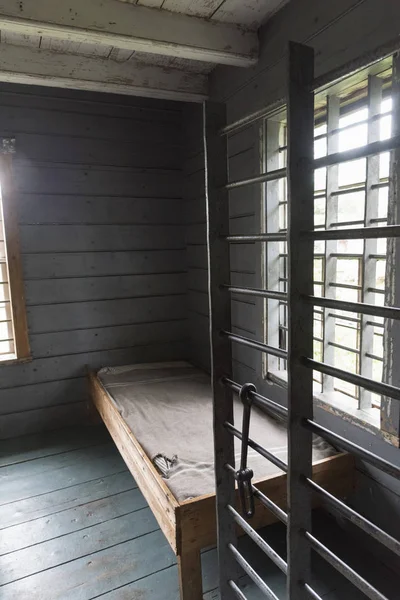 Bed Abandoned House Sherbrooke Nova Scotia Canada — Stock Photo, Image