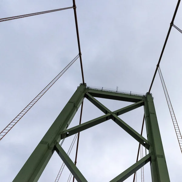 Low Angle View Murray Mackay Bridge Dartmouth Nova Scotia Canada — Stock Photo, Image