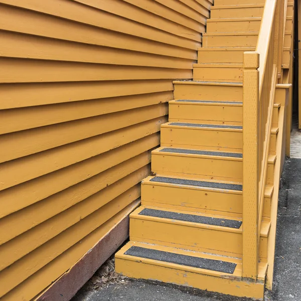 Escalera Exterior Una Casa Lunenburg Nueva Escocia Canadá — Foto de Stock