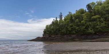 Fundy Körfezi, Fundy Milli Parkı, Alma, New Brunswick, Kanada doğal görünümü