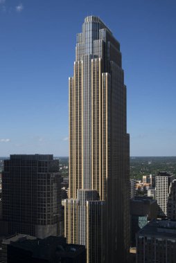 Wells Fargo merkezinde şehir Minneapolis, Hennepin İlçesi, Minnesota, ABD