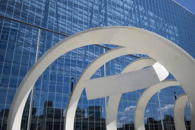 Minneapolis, Hennepin İlçesi, Minnesota, ABD ABD Bankası stadyumda dışında heykel