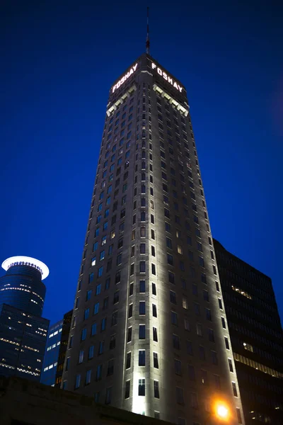 Foshay Tower Notte Nel Centro Minneapolis Contea Hennepin Minnesota Usa — Foto Stock