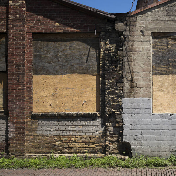 Abandoned Building Minneapolis Hennepin County Minnesota Usa Stock Image