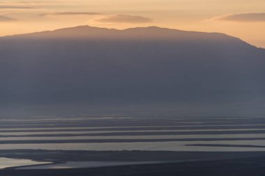 Bir çöl, Masada, Judean Desert, Dead Sea Region, İsrail çalışan su