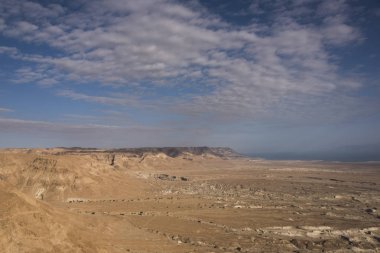 Çöl, Masada, Judean Desert, Dead Sea Region, İsrail doğal görünümünü