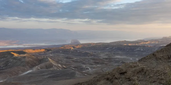 Vista Panorámica Del Desierto Masada Desierto Judea Región Del Mar — Foto de Stock