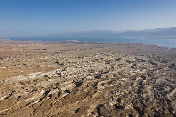 Vista Panorámica Del Desierto Masada Desierto Judea Región Del Mar — Foto de Stock