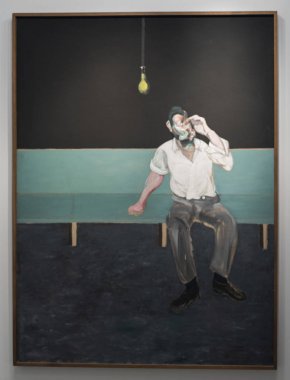 Lucien Freud Francis Bacon, İsrail Müzesi, Kudüs, İsrail tarafından portresi için çalışma