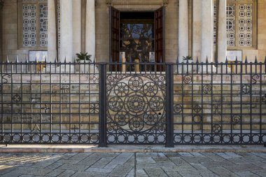 Kilisenin kutsal Sepulchre, Old City, Kudüs, İsrail'in girişine