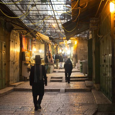 İnsanlar Street, Old City, Jerusalem, İsrail