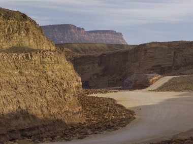 Kaya oluşumları çölünde, Makhtesh Ramon, Negev Çölü, İsrail