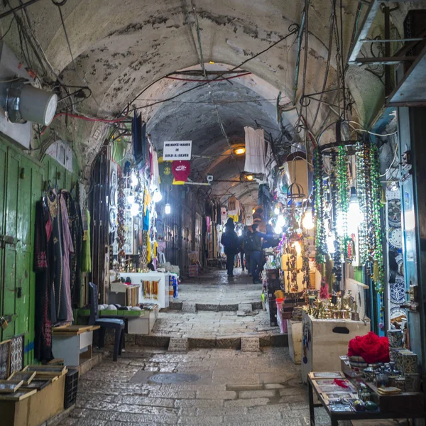 Кіосків Арабського Ринку Старому Місті Єрусалим Ізраїль — стокове фото