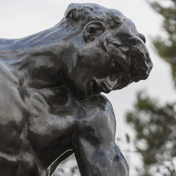 Nahaufnahme Einer Damm Skulptur Von Auguste Rodin Israel Museum Jerusalem — Stockfoto