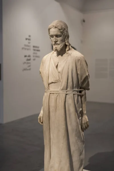 Ιδού Άνθρωπος Ιησούς Στο Ισραήλ Τέχνης Γλυπτικής Στο Μουσείο Του — Φωτογραφία Αρχείου