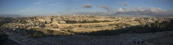 Навколишні Стіни Купол Скелі Аль Акса Старе Місто Єрусалим Ізраїль — стокове фото