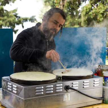 Yahudi adam krep, Safed, Kuzey bölgesi, İsrail hazırlanıyor