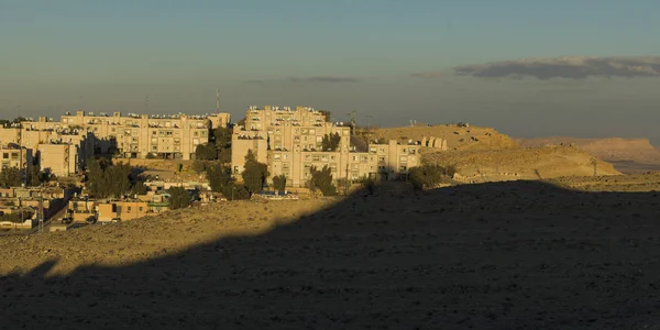 Häuser Wüste Makhtesch Ramon Negev Wüste Israel — Stockfoto