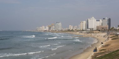 Doğal görünümü Beach, Tel Aviv, İsrail
