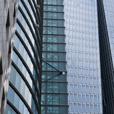 Düşük açılı görünüş gökdelenin, Tel Aviv, İsrail