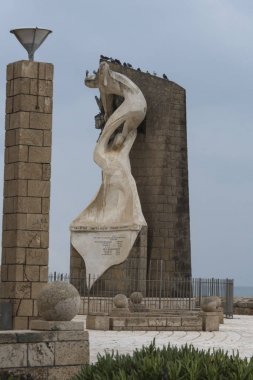 Görünüm anıt heykel, Acre, İsrail