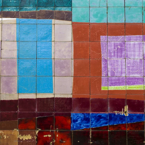Close Multi Colored Tiles Ein Hod Artists Village Ein Hod — Stock Photo, Image