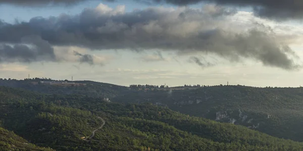 Clouds Mountain Mount Carmel Haifa Haifa District Israel — Stock Photo, Image