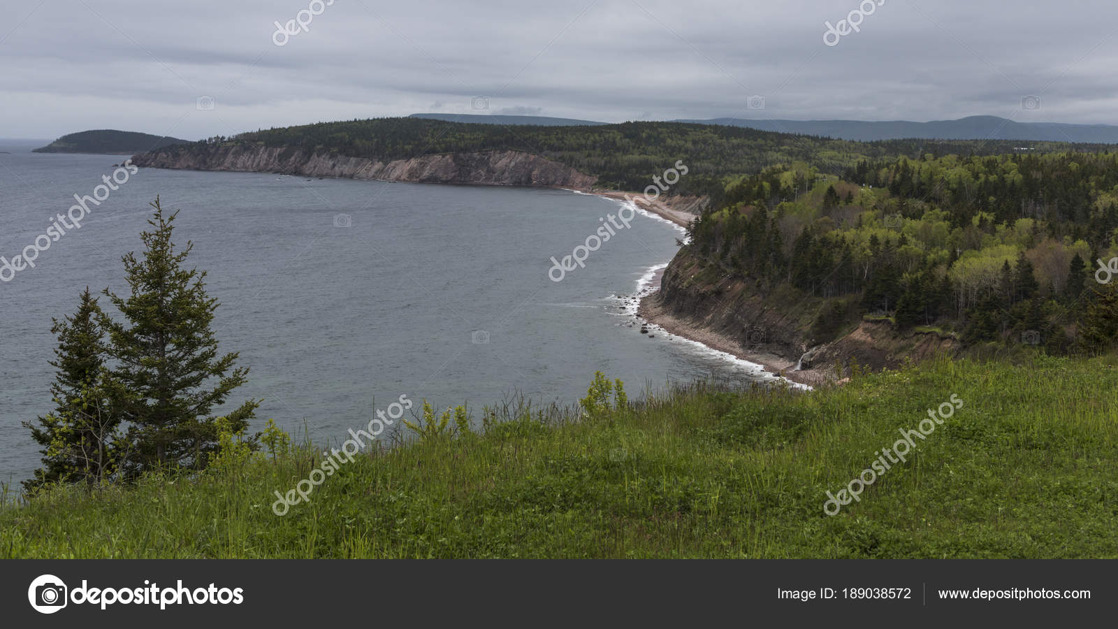 Scenic View Coastline Ingonish Cabot Trail Cape Breton Island Nova — Stock Photo © klevit.shaw