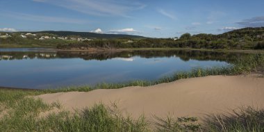 Inverness Beach, Mabou, Cape Breton Adası, Nova Scotia, Kanada doğal görünümü